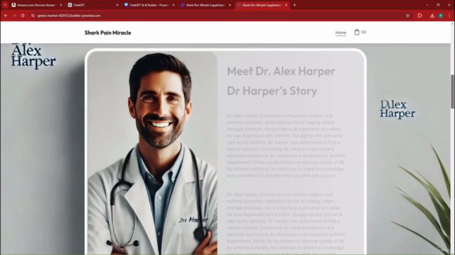 ChatGPT & AI Builder to Design One-Product Landing Pages – Screenshot 4