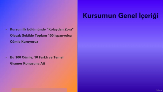 İspanyolca Speaking Kursu: Cümle Kurarak Öğreniyoruz! – Screenshot 1