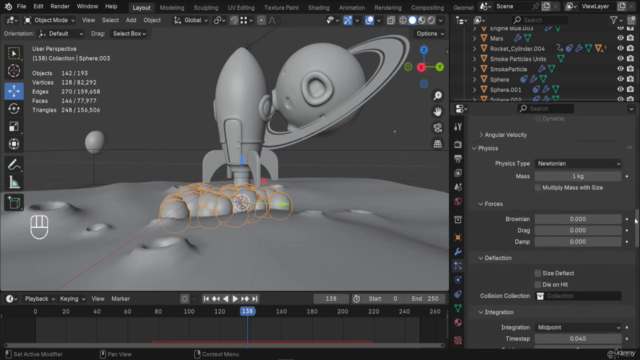 Blender Space Adventure: 3D Modeling & Animation – Screenshot 3