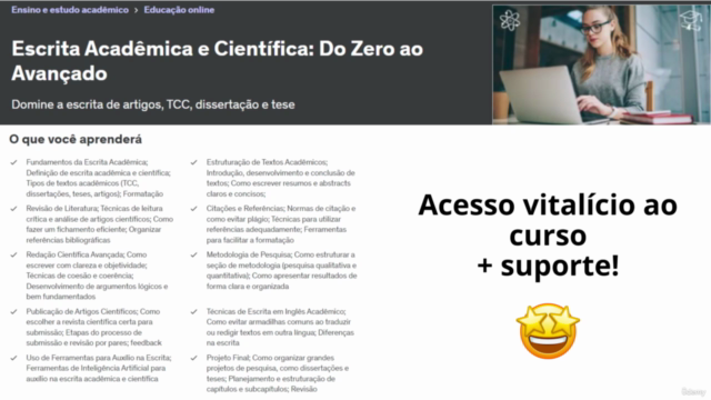 Escrita Acadêmica e Científica: Do Zero ao Avançado – Screenshot 2