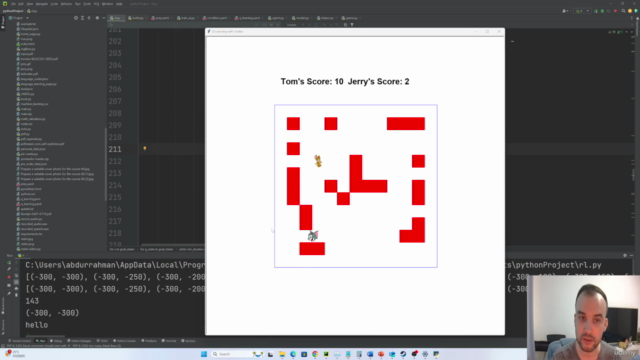 AI通过强化Q-Learning学习《猫抓老鼠》游戏【中字】 – Screenshot 2