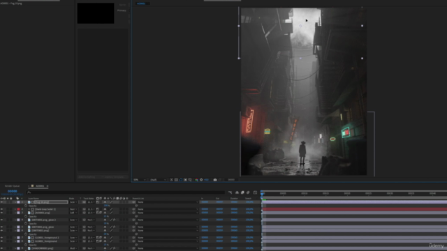 Dark Alley, Full Blender Cinematic Workflow + 300 assets – Screenshot 3