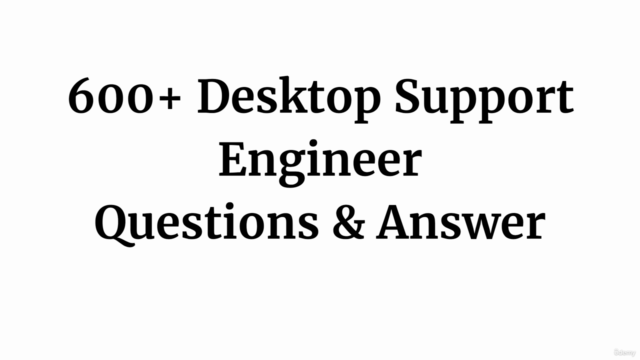 Desktop Support Engineer Interview Questions Practice Test – Screenshot 4