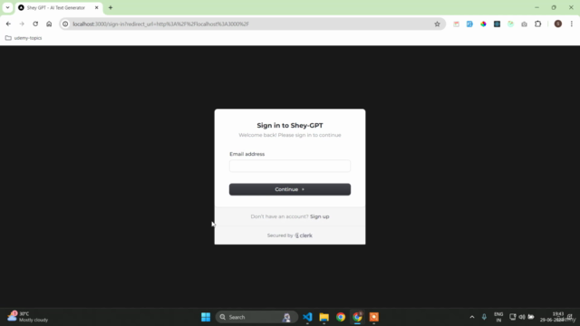 Next.js AI Chatbot using ChatGPT and Gemini AI – Screenshot 1