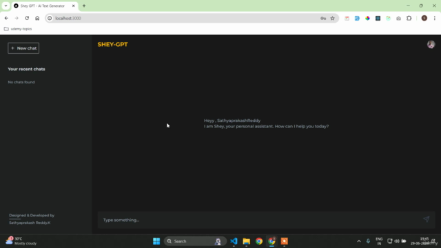 Next.js AI Chatbot using ChatGPT and Gemini AI – Screenshot 2