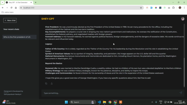Next.js AI Chatbot using ChatGPT and Gemini AI – Screenshot 3