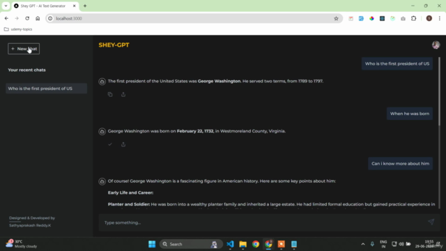 Next.js AI Chatbot using ChatGPT and Gemini AI – Screenshot 4
