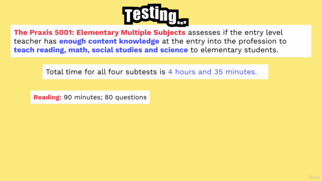 Pass the Praxis 5001: 5002 Rdg, 5003 Math, 5004 SS, 5005 Sci – Screenshot 1