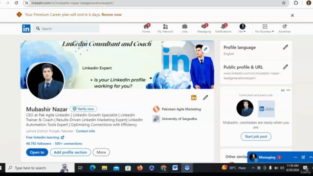 How to Create a Professional LinkedIn Account – Screenshot 1