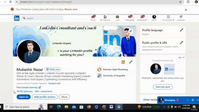 How to Create a Professional LinkedIn Account – Screenshot 2