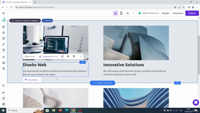 Cómo Usar el Creador de Sitios Web con IA de Hostinger 2025 – Screenshot 1