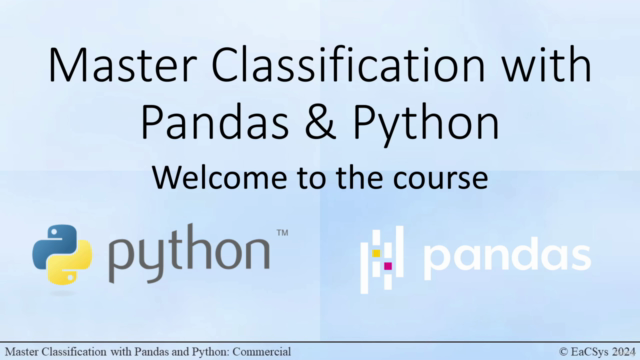 Master Classification with Pandas and Python [2025] – Screenshot 1