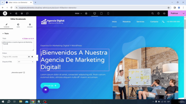 Universidad de Elementor Pro, ¡Desde Cero Hasta Experto! – Screenshot 1
