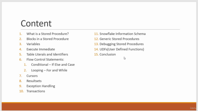 Snowflake Scripting - Writing Stored Procedures Using SQL – Screenshot 2