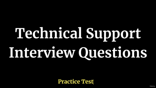 Technical Support Interview Questions Practice Test – Screenshot 1