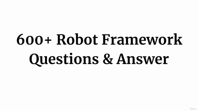 Robot Framework Interview Questions Practice Test – Screenshot 4