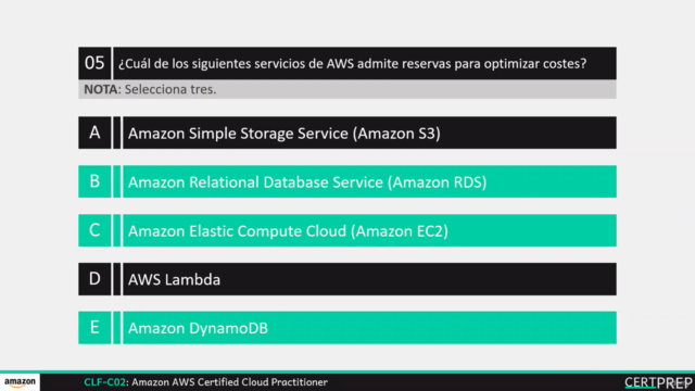 CLF-C02 - AWS Cloud Practitioner | Preguntas del Examen – Screenshot 3