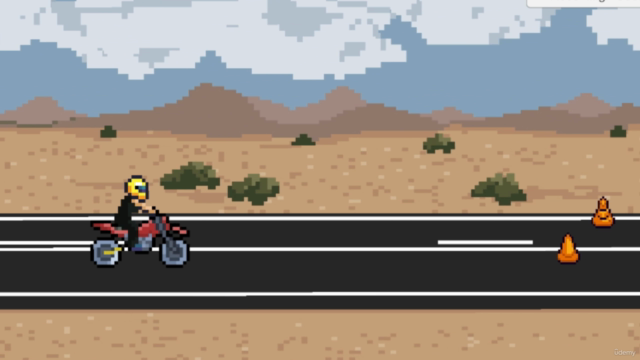 Pixel Run : Moto Plateforme 2D avec Unity et Aseprite – Screenshot 1