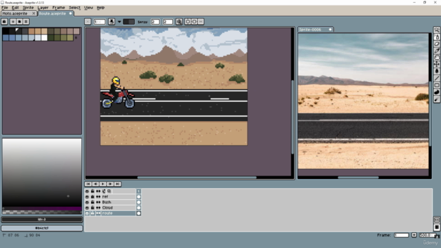 Pixel Run : Moto Plateforme 2D avec Unity et Aseprite – Screenshot 2
