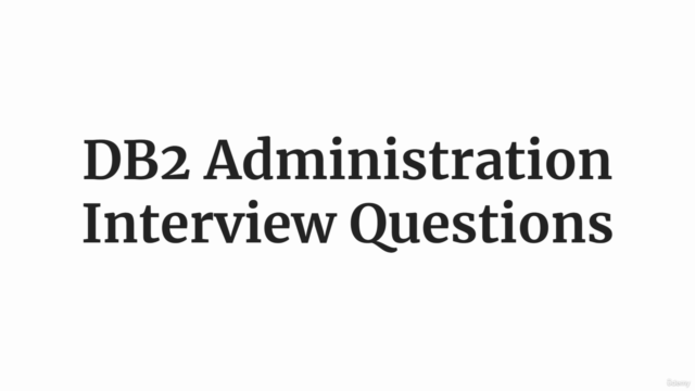 DB2 Interview Questions Practice Test – Screenshot 2