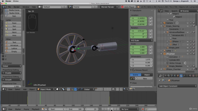 Build a Flywheel & Piston in Blender – Screenshot 2