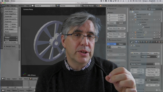Build a Flywheel & Piston in Blender – Screenshot 4