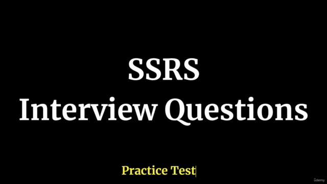 SSRS Interview Questions Practice Test – Screenshot 1