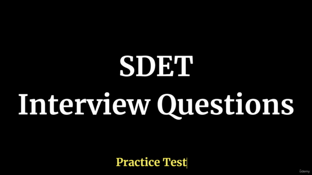 SDET Interview Questions Practice Test – Screenshot 1