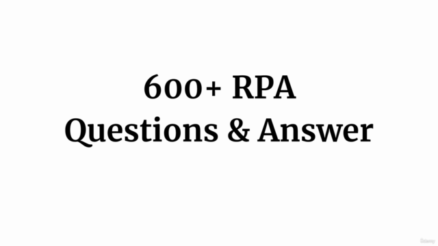 RPA Interview Questions Practice Test – Screenshot 4