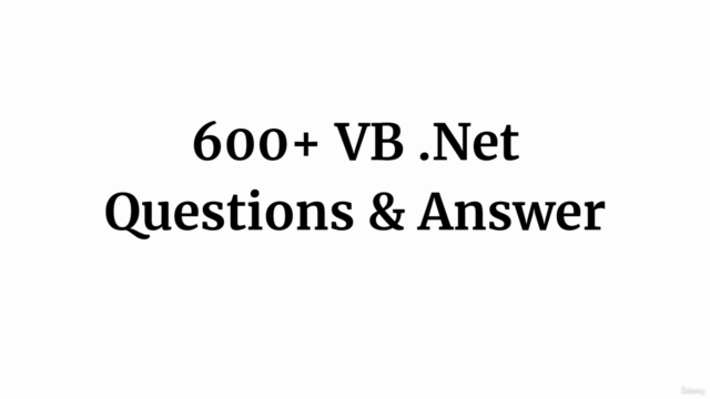 VB .Net Interview Questions Practice Test – Screenshot 4