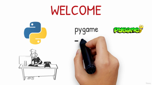 【初心者向け】Pythonでゲーム作りに挑戦!pygameを使ってpythonでブロック崩しゲームを作ってみよう! – Screenshot 2