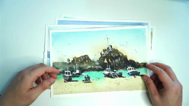 Create Stunning Coastal Watercolor Paintings – Screenshot 1