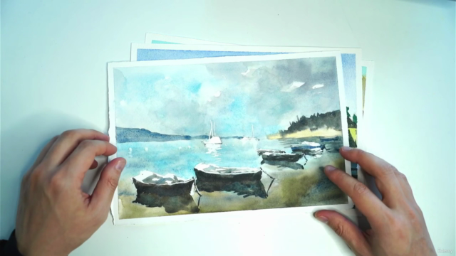 Create Stunning Coastal Watercolor Paintings – Screenshot 2