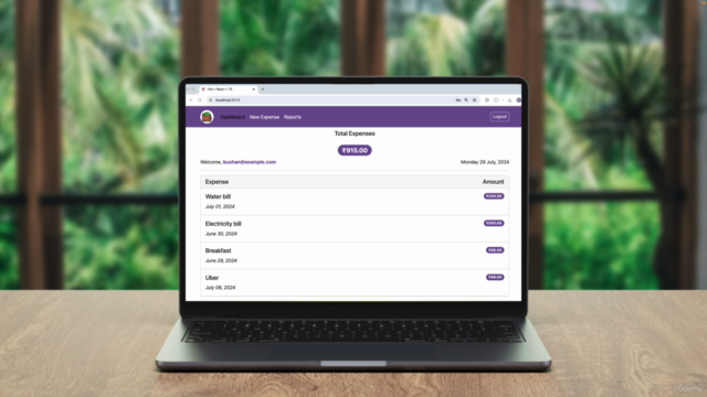 [New] Java Full Stack: React and Spring Boot 3 [Expense App] – Screenshot 1