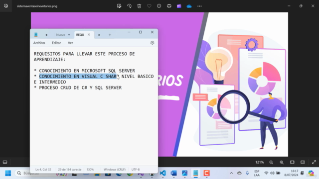 SISTEMA DE VENTAS E INVENTARIOS (C# y Microsoft SQL Server) – Screenshot 2