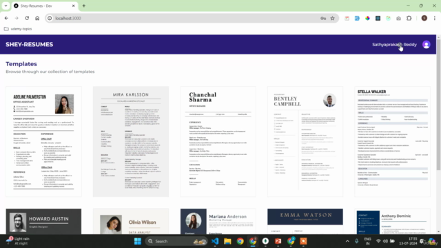 Next.js Resume Builder App 2024 - MongoDB , Tailwind , Ant D – Screenshot 1