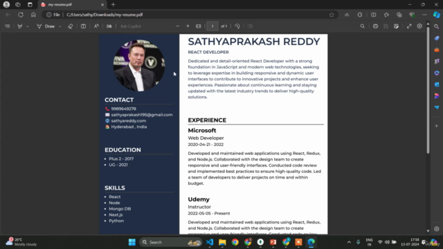Next.js Resume Builder App 2024 - MongoDB , Tailwind , Ant D – Screenshot 2