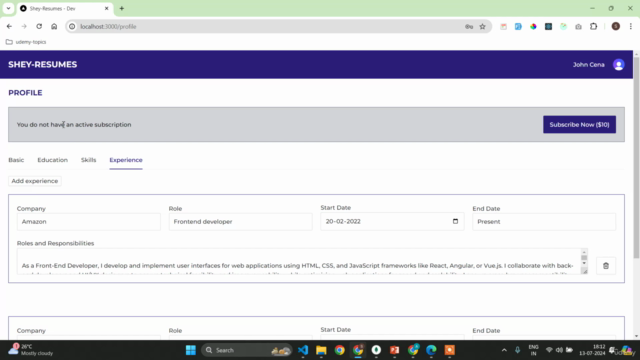 Next.js Resume Builder App 2024 - MongoDB , Tailwind , Ant D – Screenshot 3