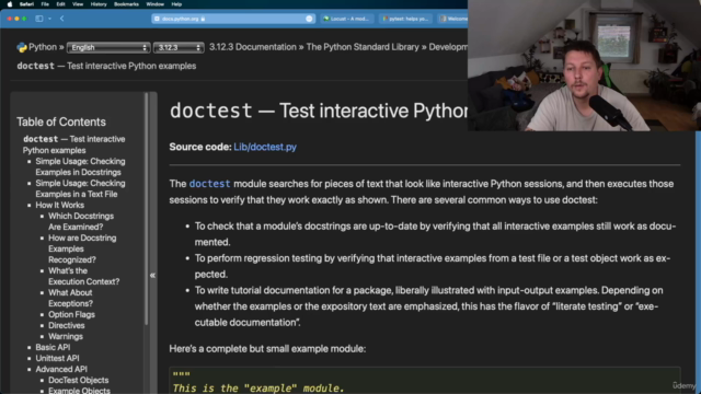 Python - The big testing course – Screenshot 1