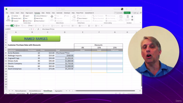 Excel Mastery: Formulas and Functions – Screenshot 2