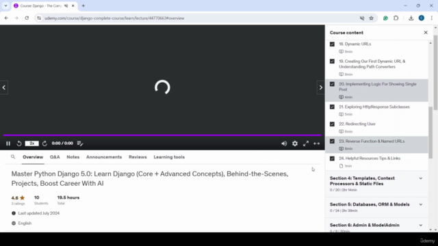 Django - The Complete Course 2025 (Beginner + Advance + AI) – Screenshot 2