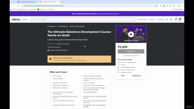 A Complete Salesforce Development Course: Hands-on Guide – Screenshot 1