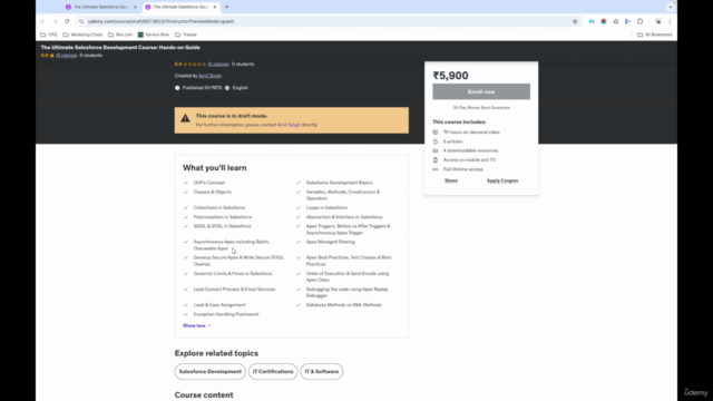 A Complete Salesforce Development Course: Hands-on Guide – Screenshot 2