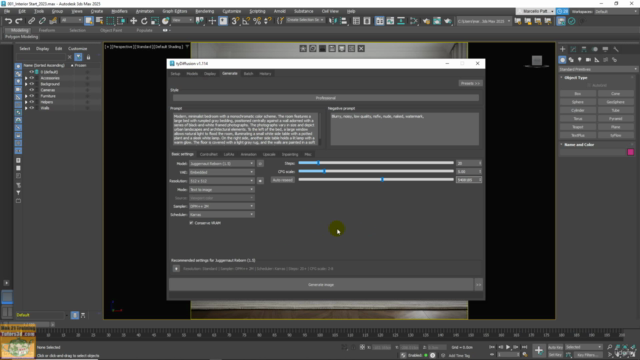 TyDiffusion Ai in 3ds max Corso Completo. – Screenshot 2