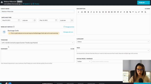 Zoho Backstage: Gestión y Promoción de Eventos Profesionales – Screenshot 1