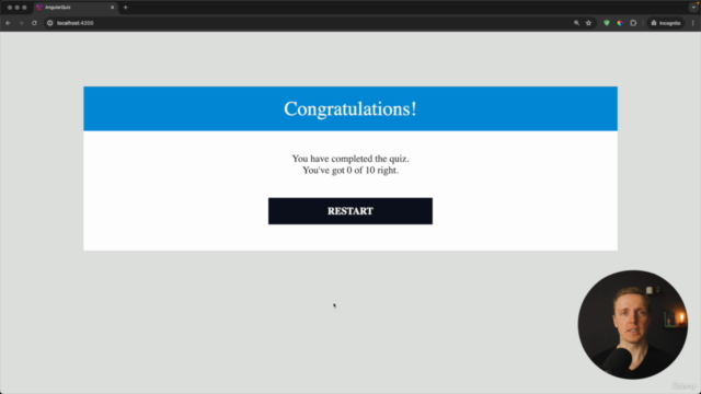 Angular Signals - Building Quiz Angular Project – Screenshot 1