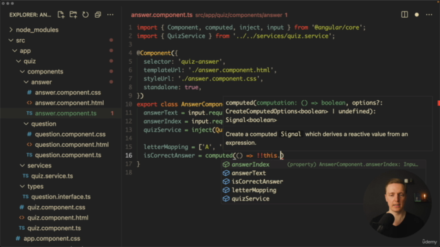 Angular Signals - Building Quiz Angular Project – Screenshot 3