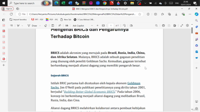 Belajar Mengenal BRICS Dan Pengaruhnya Terhadap Bitcoin – Screenshot 1