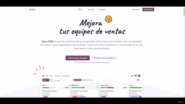Curso de Odoo 17 Módulo de CRM – Screenshot 1