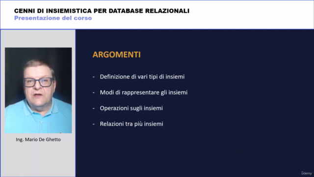 INSIEMISTICA PER BASI DI DATI RELAZIONALI – Screenshot 3